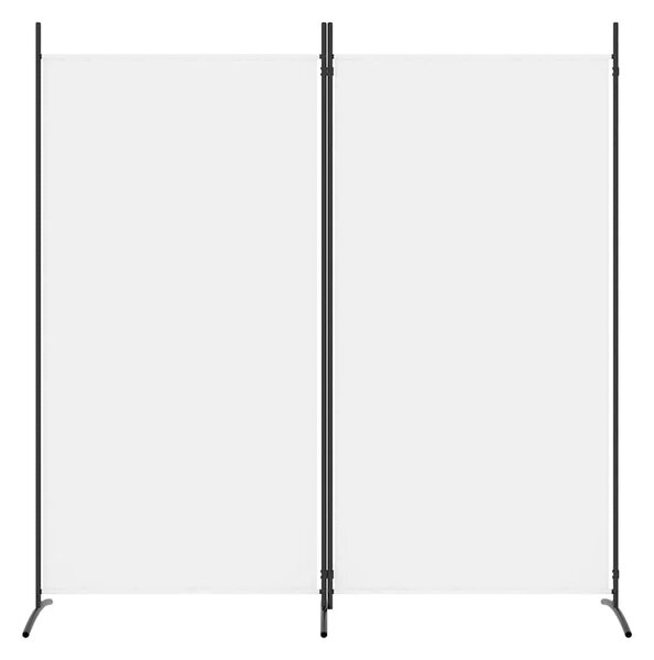 Paravan - Sobna pregrada s 2 panela bijela 175 x 180 cm od tkanine - Bijela 175 x 180 cm 1 1