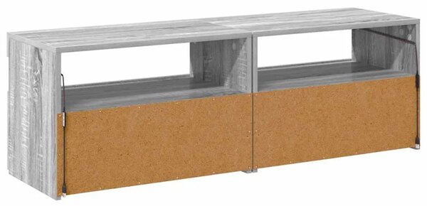 TV ormarići 2 kom s LED svjetlima boja hrasta sonome 60x35x40cm - Sivi hrast sonoma 2 60 cm Sivi hrast sonoma