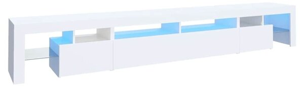 TV ormarić s LED svjetlima bijeli 260 x 36 5 x 40 cm - Bijela 2 260 cm Bijela