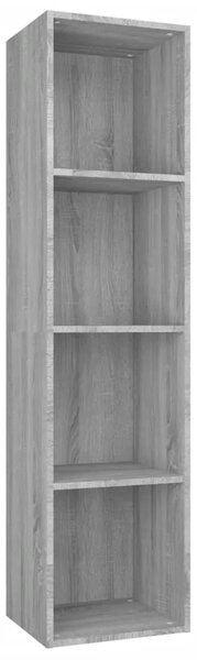 Ormarić za knjige / TV ormarić boja hrasta 36x30x143 cm drveni - Sivi hrast sonoma 36 x 30 x 143 cm 1 Sivi hrast sonoma