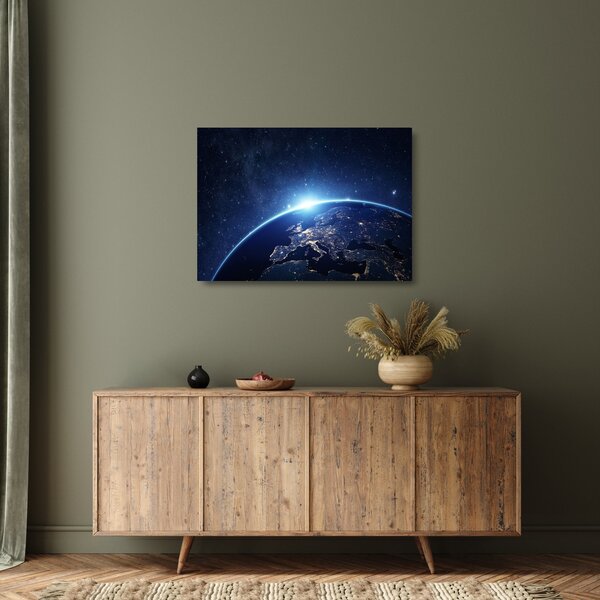 Staklena slika planete Zemlje (70x50 cm)