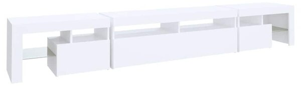 TV ormarić s LED svjetlima bijeli 260 x 36 5 x 40 cm - Bijela 2 260 cm Bijela
