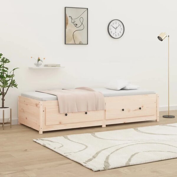 Dnevni krevet 90 x 190 cm mali masivna borovina - Prirodna 90 x 190 cm Prirodna 90 x 190 cm