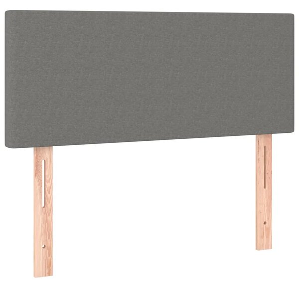 Uzglavlje tamnosivo 80 x 5 x 78/88 cm od tkanine - Tamno siva 80 cm 1 Nisko