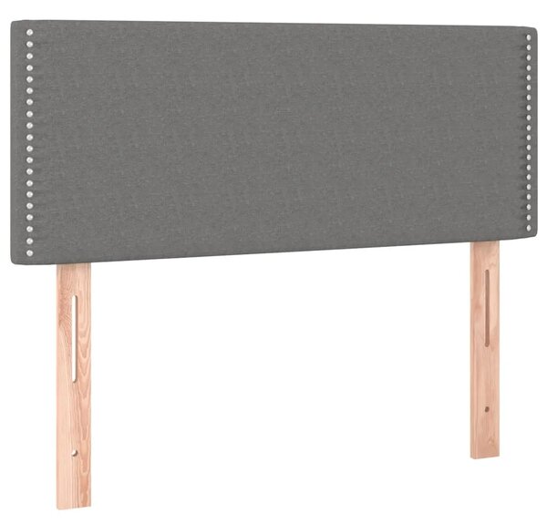 Uzglavlje tamnosivo 90x5x78/88 cm od tkanine - Tamno siva 90 cm 1 Nisko