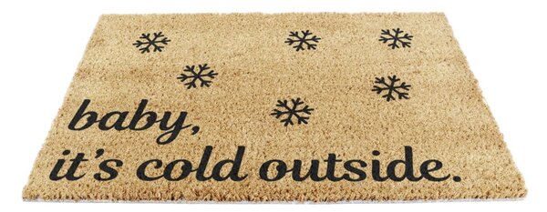 Otirač s božićnim motivom od kokosovih vlakana 40x60 cm Baby It's Cold Outside – Artsy Doormats