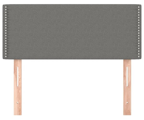 Uzglavlje tamnosivo 90x5x78/88 cm od tkanine - Tamno siva 90 cm 1 Nisko