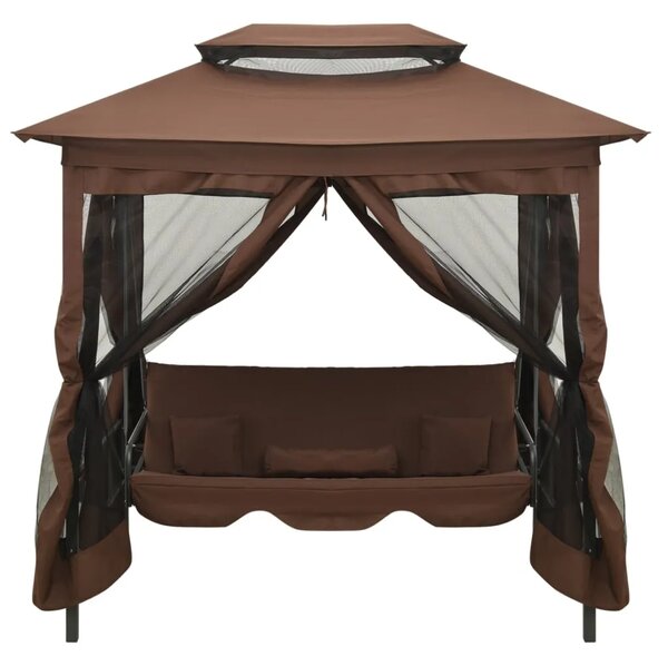 Gazebo konvertibilna ljuljačka boja kave - Boja kafe 1 Boja kafe
