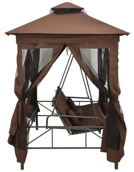 Gazebo konvertibilna ljuljačka boja kave - Boja kafe 1 Boja kafe