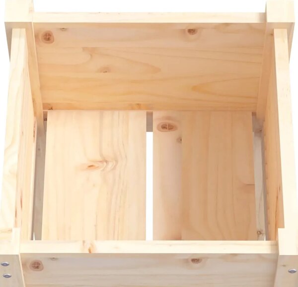 Vrtne sadilice 2 kom 50 x 50 x 70 cm od masivne borovine - Prirodna 2 1 Prirodna