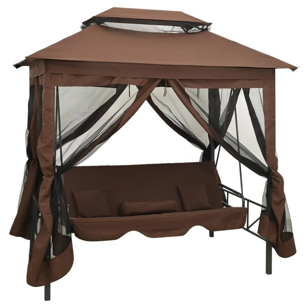 Gazebo konvertibilna ljuljačka boja kave - Boja kafe 1 Boja kafe