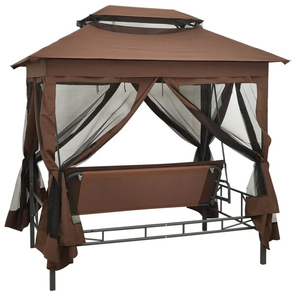 Gazebo konvertibilna ljuljačka boja kave - Boja kafe 1 Boja kafe