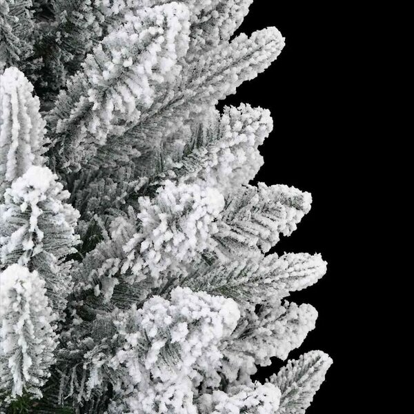 Božićna drvca Topla bijela PVC plastika čelik i PE - Zelena i bijela 120 cm 1 bez LED svjetala