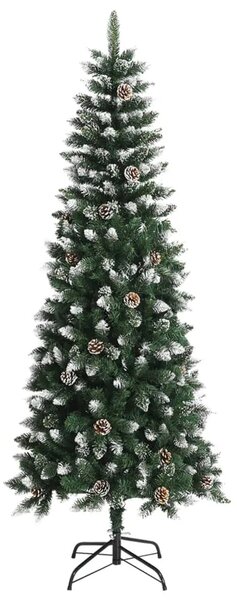 Umjetno božićno drvce sa stalkom zeleno 210 cm PVC - 210 cm 1 bez LED svjetala 1