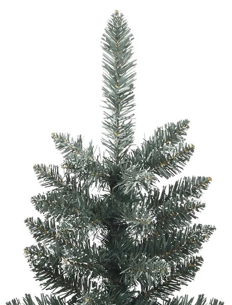 Umjetno usko božićno drvce sa stalkom zeleno 180 cm PVC - 180 cm 1 bez LED svjetala 1