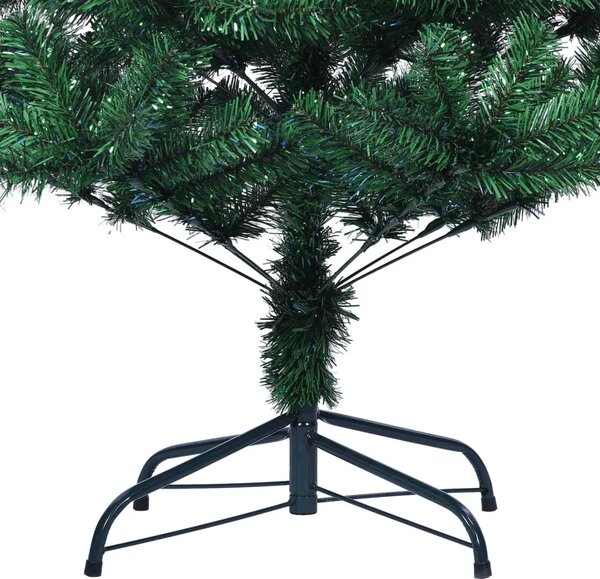 Umjetno božićno drvce s obojenim vrhovima zeleno 180 cm PVC - Zelena 180 x 90 cm 1 1