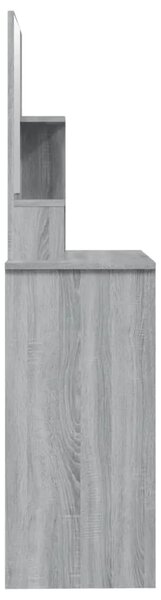 Toaletni stolić s ogledalom boja hrasta sonome 86 5x35x136 cm - Sivi hrast sonoma 1 Sivi hrast sonoma