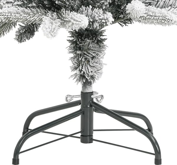 Umjetno usko božićno drvce sa snijegom 180 cm PVC i PE - 180 x 55 cm 1 1 1