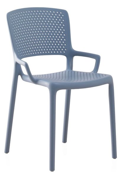 Plave plastična blagovaonske stolice u setu 4 kom Gaia – Geese