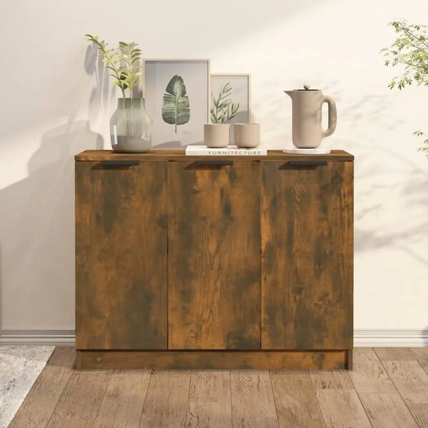 Komoda boja dimljenog hrasta 90 5x30x70 cm konstruirano drvo - Dimljeni hrast 1 Dimljeni hrast