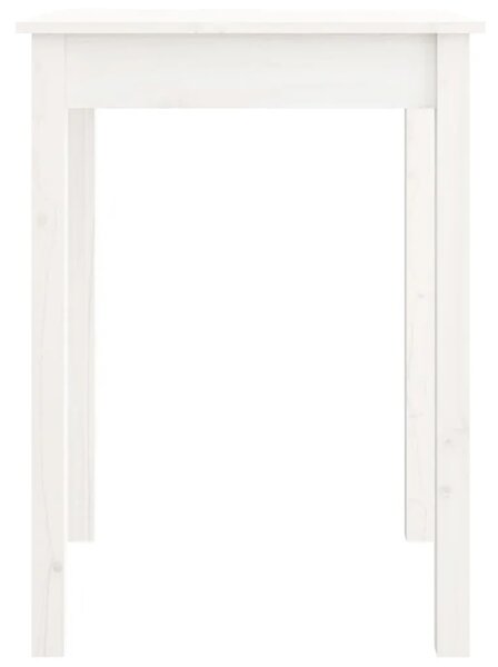 Blagovaonski stol bijeli 55 x 55 x 75 cm od masivne borovine - Bijela 1 55 cm Bijela