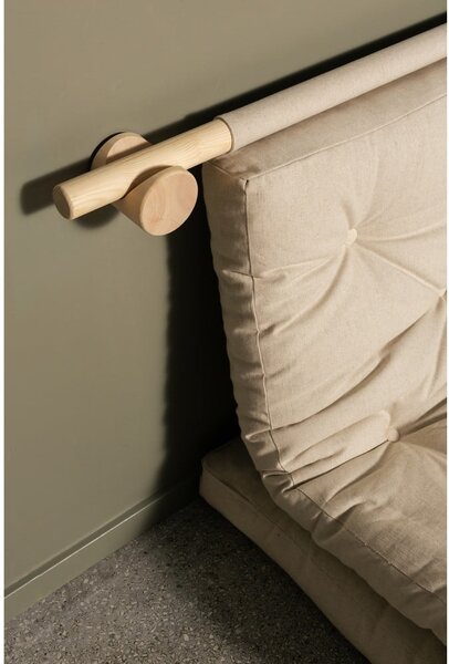 Tamno zelena sklopiva sofa od samta 135 cm Hooked – Karup Design