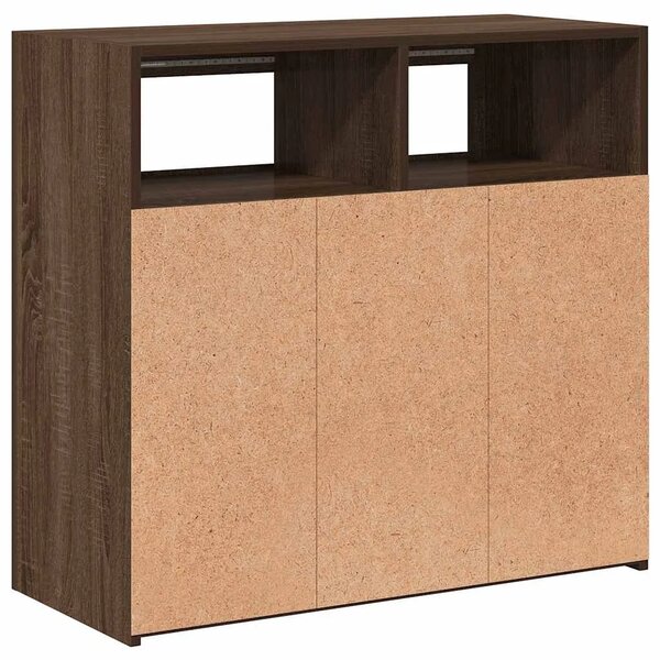 Komoda s LED svjetlima boja dimljenog hrasta 80 x 35 x 75 cm - Smeđi hrast 80 x 35 x 75 cm 1 Smeđi hrast