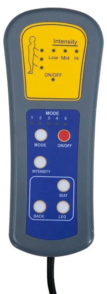 Električna masažna fotelja od umjetne kože crna - Crna 1 1 Crna