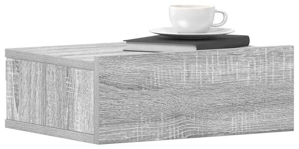 Viseći noćni ormarići 2 kom boja hrasta 40 x 30 x 15 cm drveni - Sivi hrast sonoma 2 Sivi hrast sonoma 2