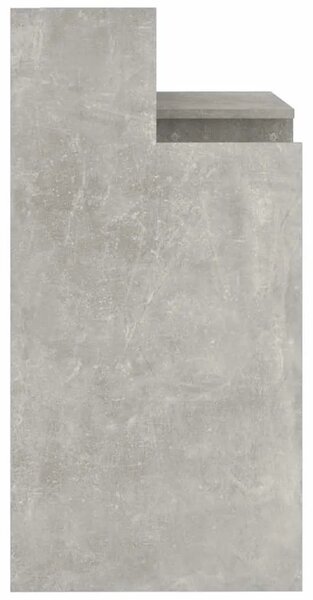 Radni stol s LED svjetlima sivi 97x45x90 cm konstruirano drvo - Beton siva Beton siva