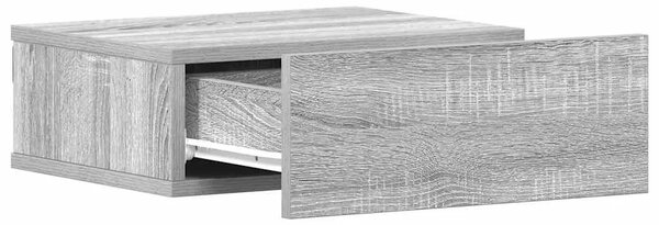 Viseći noćni ormarići 2 kom boja hrasta 40 x 30 x 15 cm drveni - Sivi hrast sonoma 2 Sivi hrast sonoma 2