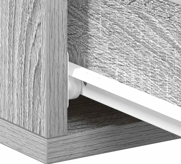 Viseći noćni ormarići 2 kom boja hrasta 40 x 30 x 15 cm drveni - Sivi hrast sonoma 2 Sivi hrast sonoma 2