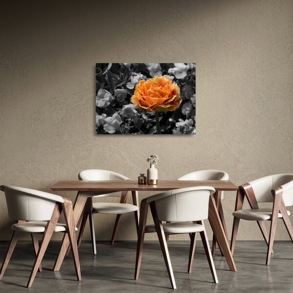 Staklena slika cvijeta (70x50 cm)