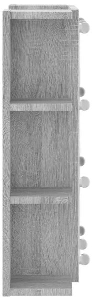 Ormarić s ogledalom LED boja hrasta sonome 70 x 16 5 x 60 cm - Sivi hrast sonoma 1 Sivi hrast sonoma
