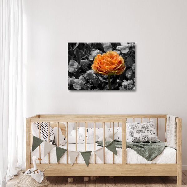 Staklena slika cvijeta (70x50 cm)