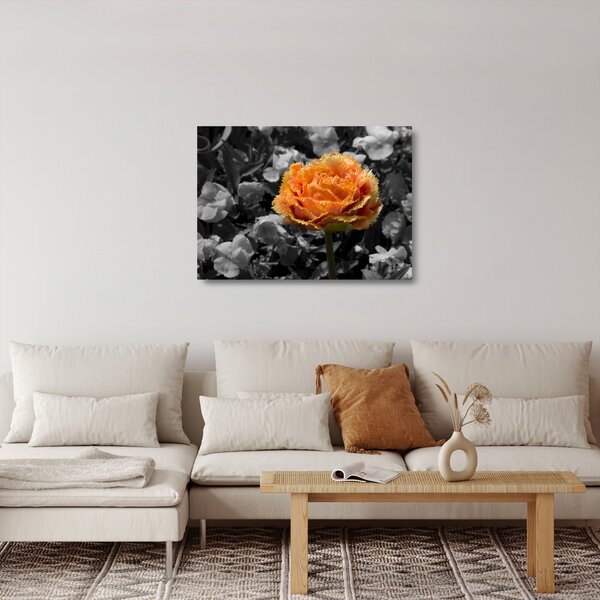 Staklena slika cvijeta (70x50 cm)