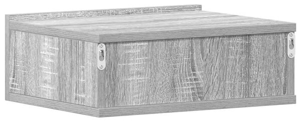 Viseći noćni ormarići 2 kom boja hrasta 40 x 30 x 15 cm drveni - Sivi hrast sonoma 2 Sivi hrast sonoma 2