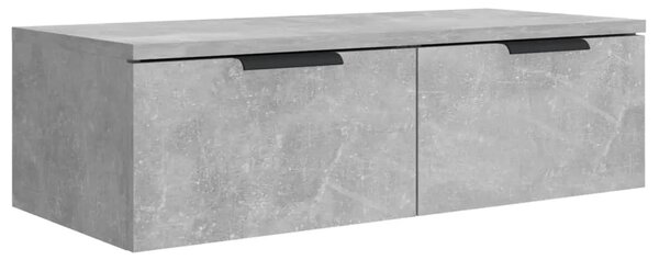 Zidni ormarić boja betona 68 x 30 x 20 cm od konstruiranog drva - Beton siva 1 1 Beton siva