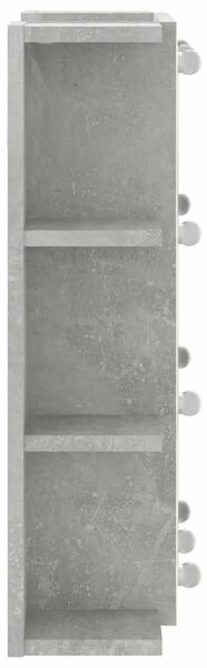 Ormarić s ogledalom i LED svjetlima boja betona 70x16 5x60 cm - Beton siva 1 Beton siva