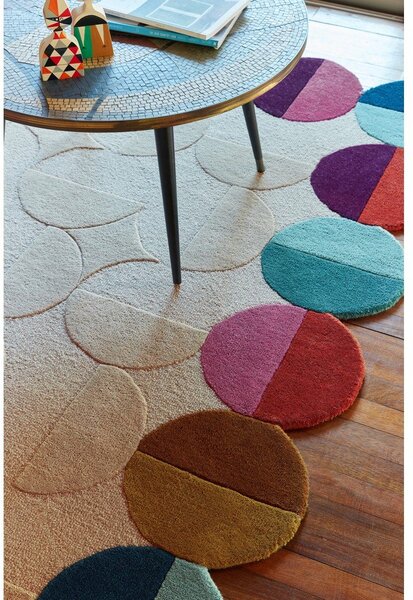 Bež ručno rađen vunen tepih 160x230 cm Mia Textured Scallop – Flair Rugs
