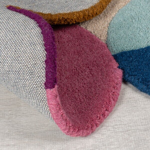 Bež ručno rađen vunen tepih 160x230 cm Mia Textured Scallop – Flair Rugs