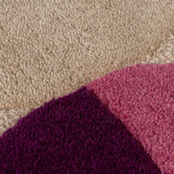 Bež ručno rađen vunen tepih 160x230 cm Mia Textured Scallop – Flair Rugs