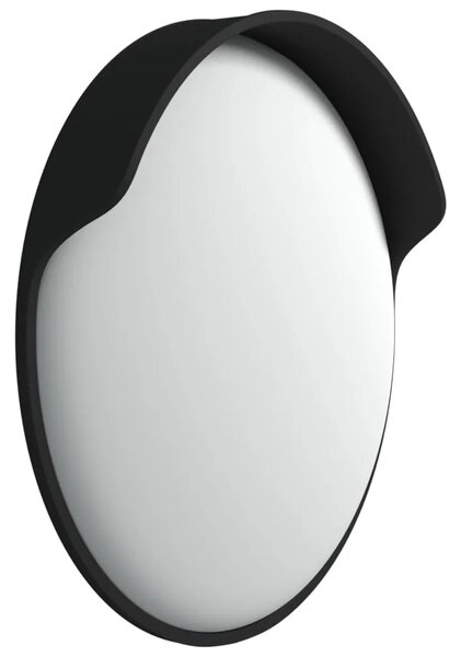 Vanjsko konveksno prometno ogledalo crno Ø60 cm polikarbonat - Crna Ø 60 cm 1 Crna