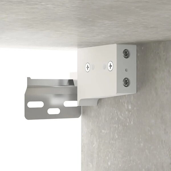 Zidni ormarić boja betona 68 x 30 x 20 cm od konstruiranog drva - Beton siva 1 1 Beton siva
