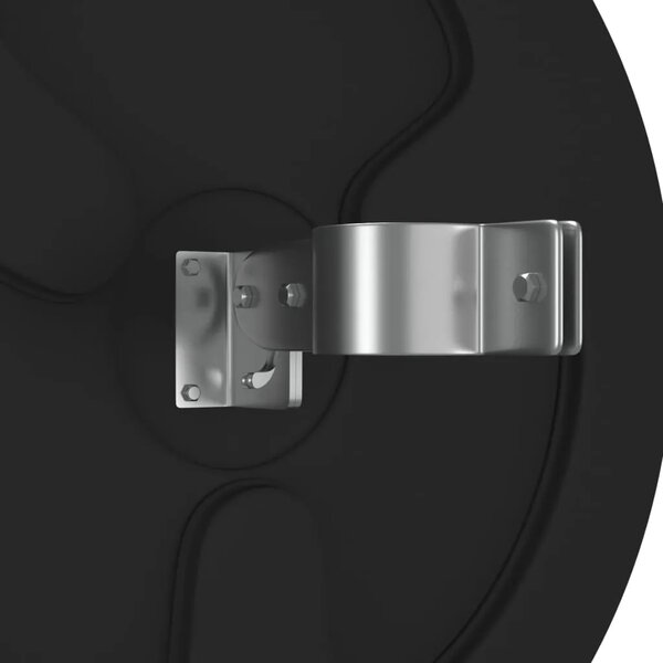 Vanjsko konveksno prometno ogledalo crno Ø60 cm polikarbonat - Crna Ø 60 cm 1 Crna
