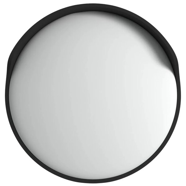 Vanjsko konveksno prometno ogledalo crno Ø45 cm polikarbonat - Crna Ø 45 cm 1 Crna