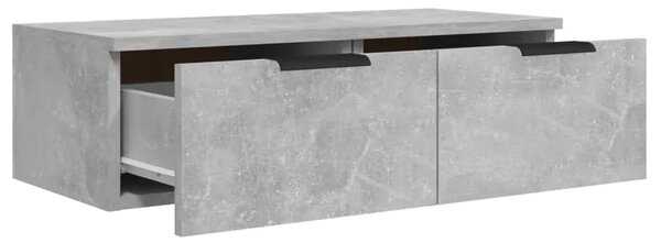 Zidni ormarić boja betona 68 x 30 x 20 cm od konstruiranog drva - Beton siva 1 1 Beton siva