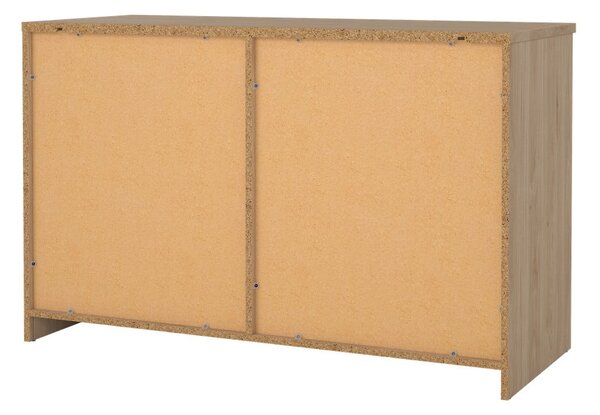 Komoda u dekoru hrasta s kliznim vratima u prirodnoj boji 119x76x50 cm Naia – Tvilum