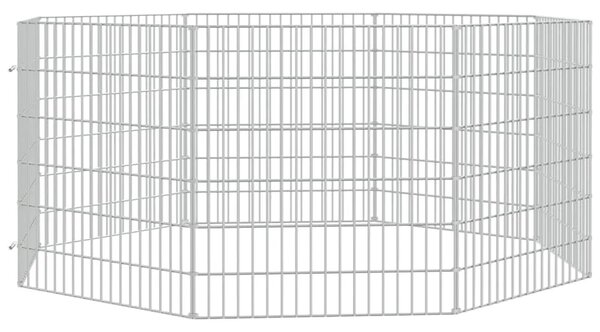 Ograda za životinje s 8 ploča 54 x 60 cm od pocinčanog željeza - 54 x 60 cm 8 panela 54 x 60 cm 8 panela