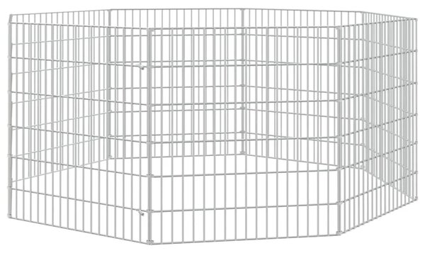Ograda za životinje s 8 ploča 54 x 60 cm od pocinčanog željeza - 54 x 60 cm 8 panela 54 x 60 cm 8 panela